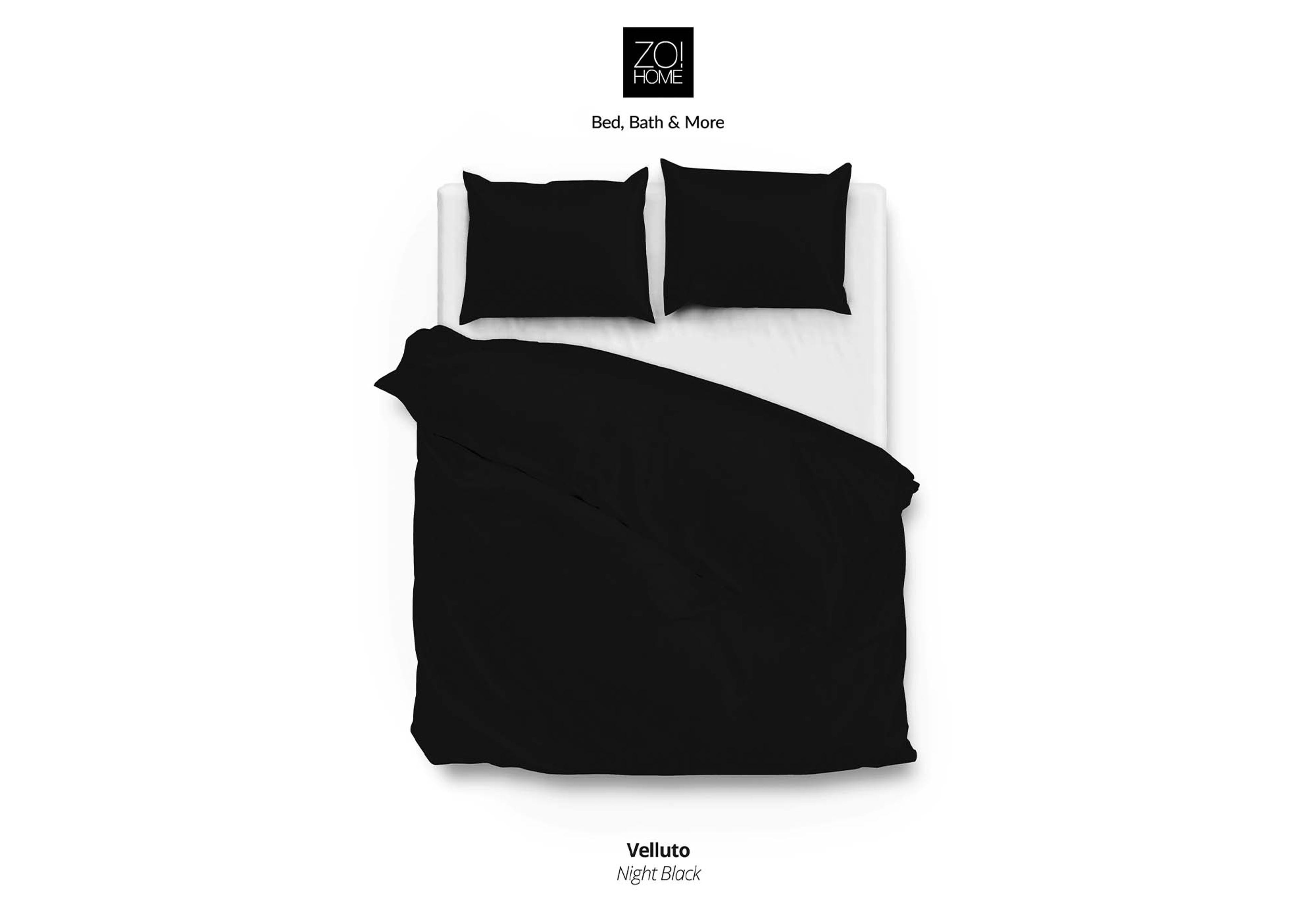 Zo!Home Satinado Bettwäsche Nachtschwarz