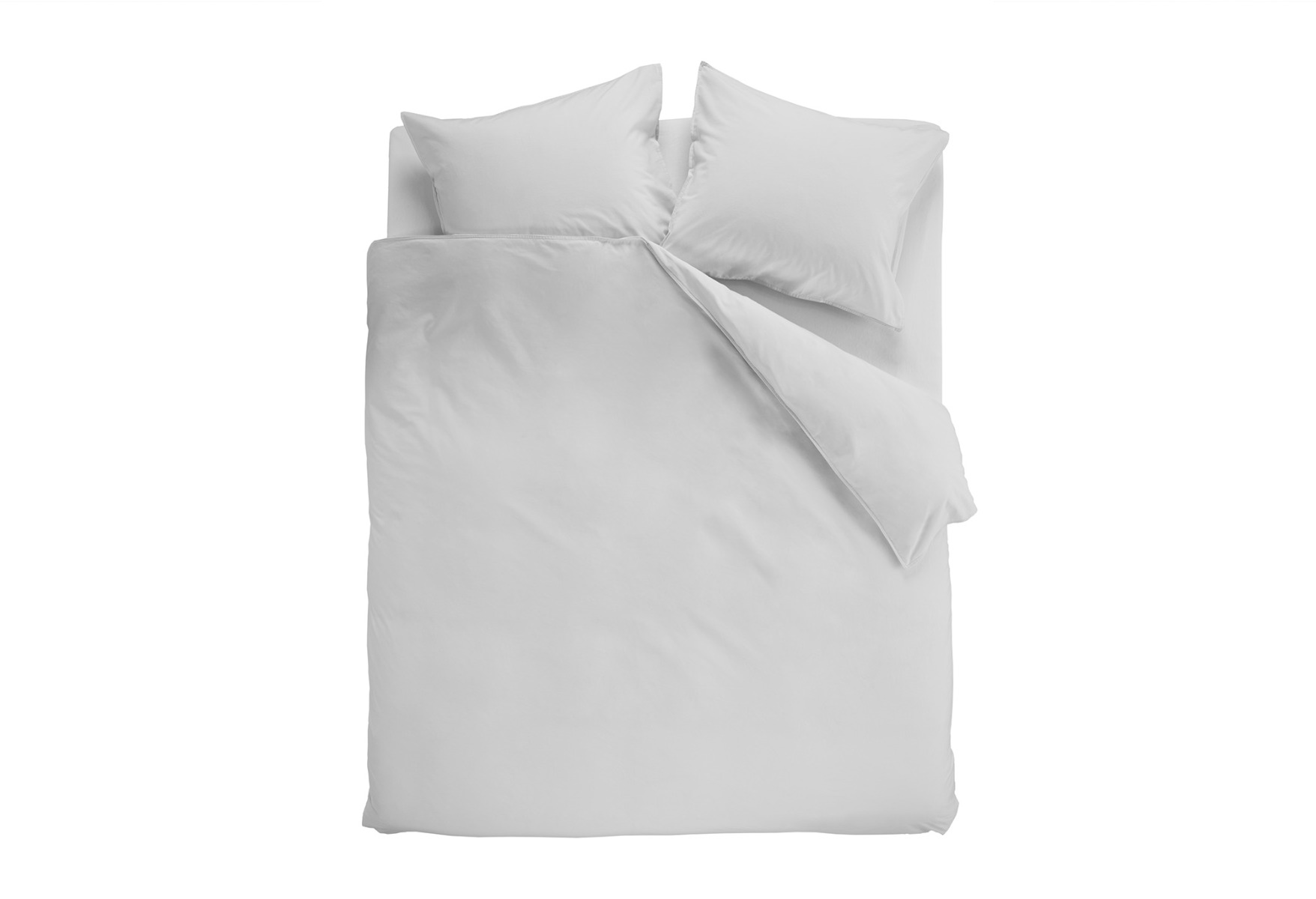 Beddinghouse Basic Gots Bettwäsche Hellgrau