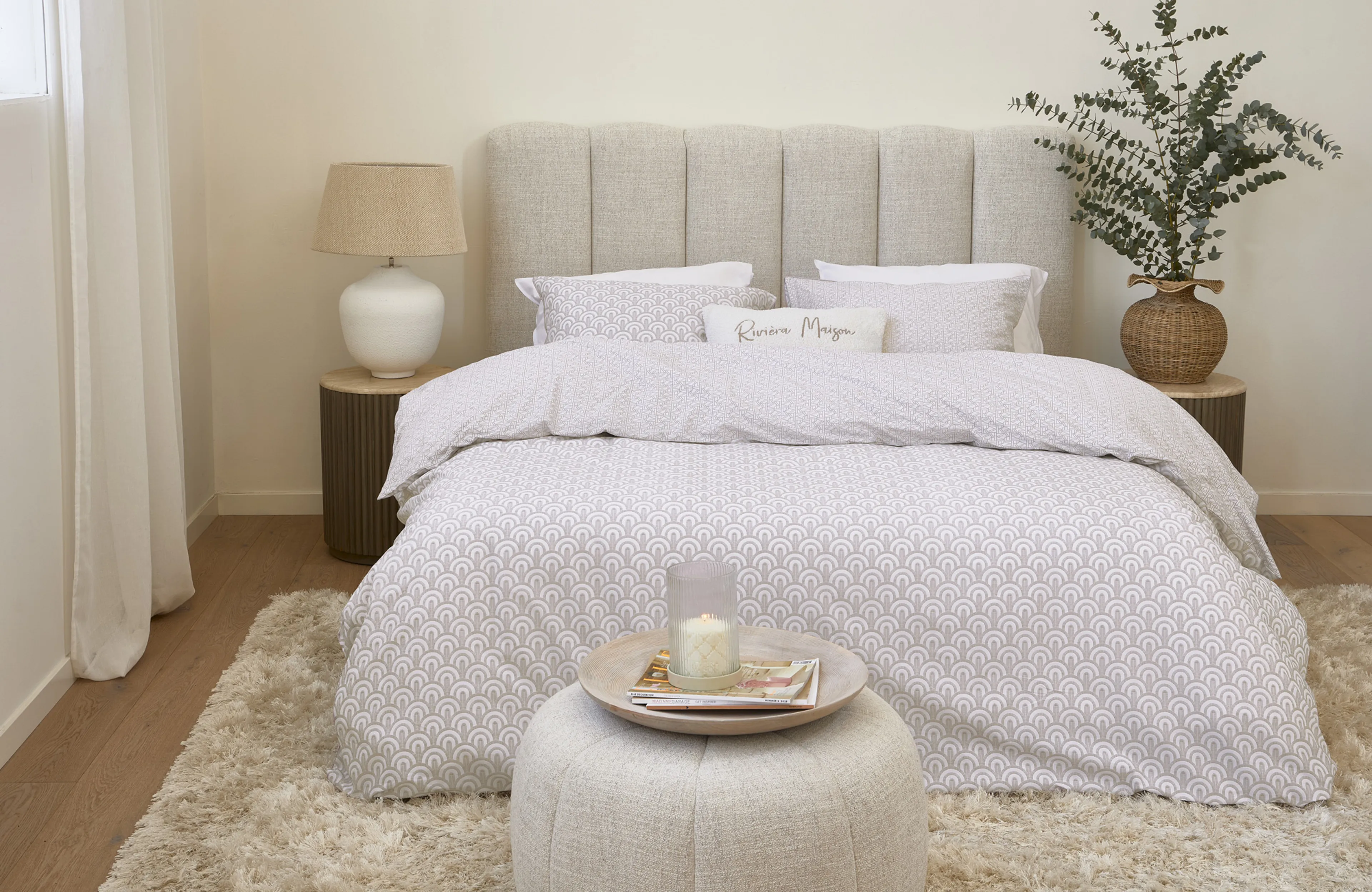 Rivièra Maison Arched Bettwäsche Rosa