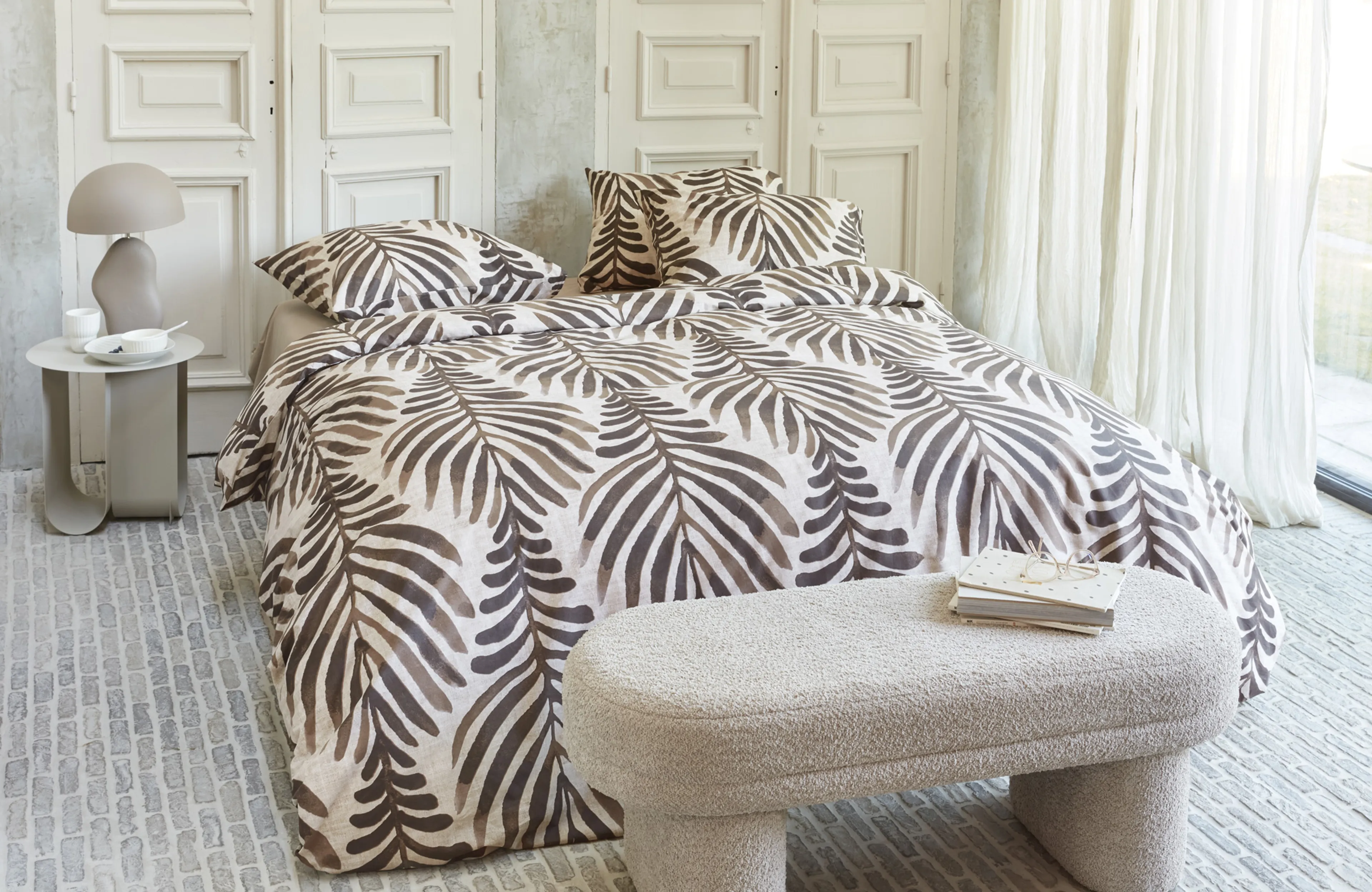 vtwonen Bold Feathers Bettwäsche Sand
