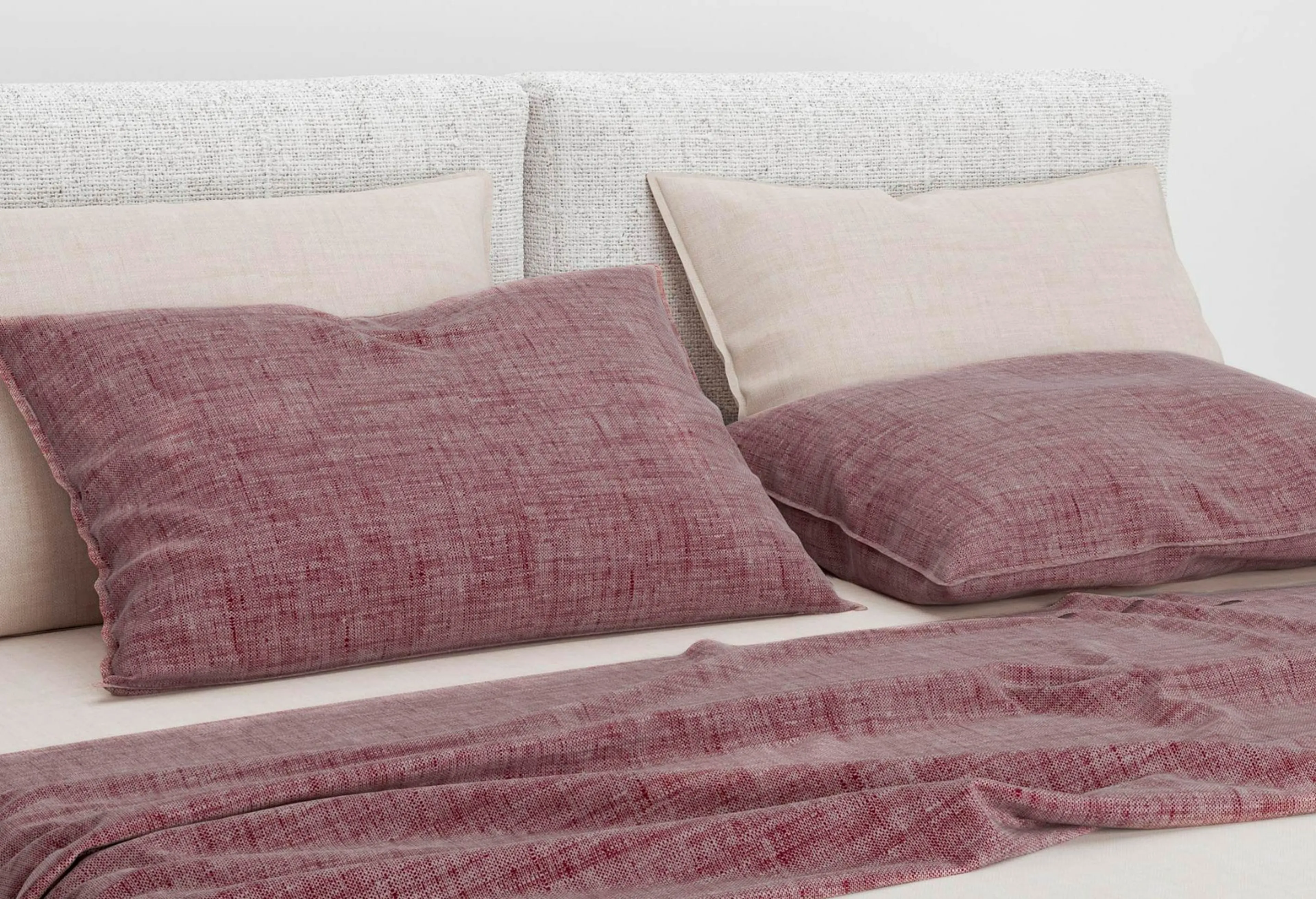 Zo!Home Lino Kissenbezüge Wine Red