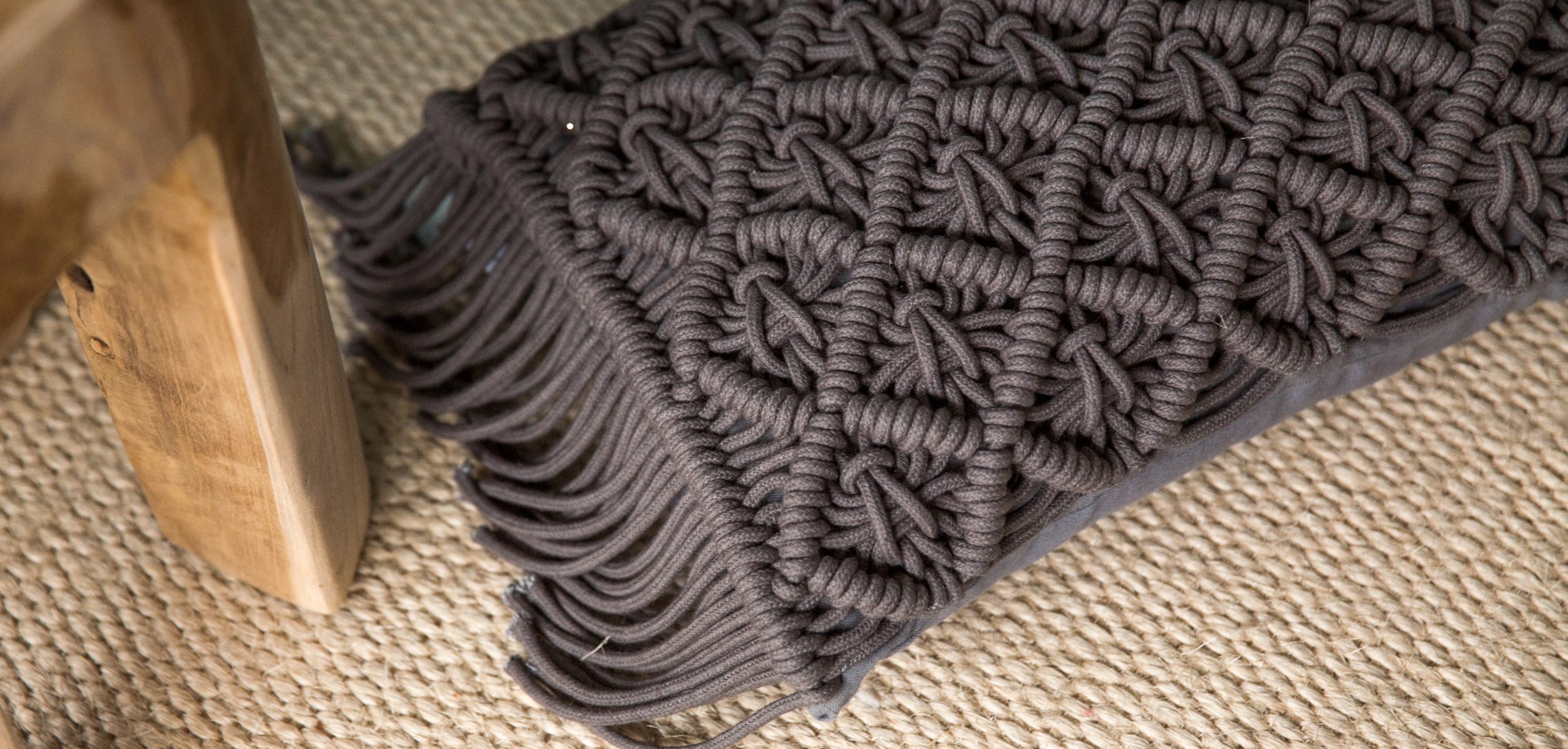 Flamant Knitted Shell Kissen
