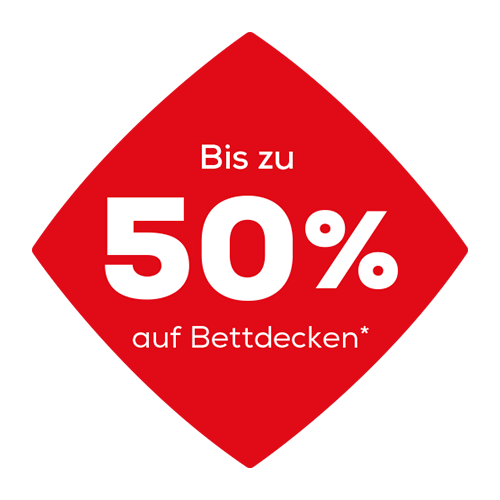Bis zu 50% Rabatt auf Bettdecken