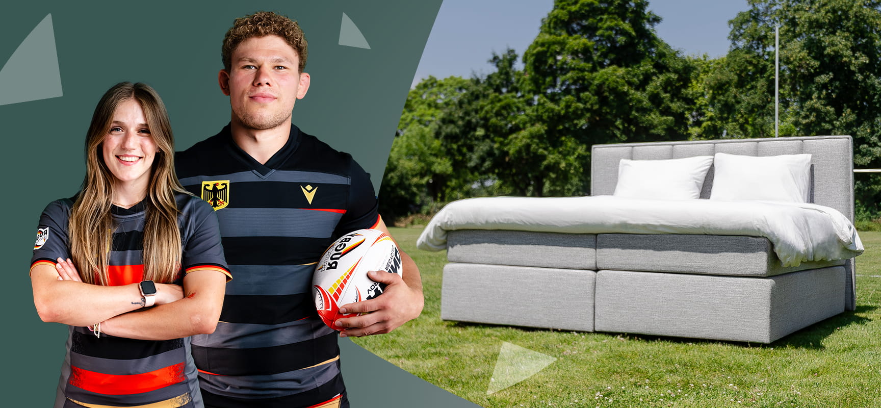 Unser Bett für Rugby Deutschland: Neue Partnerschaft mit Swiss Sense