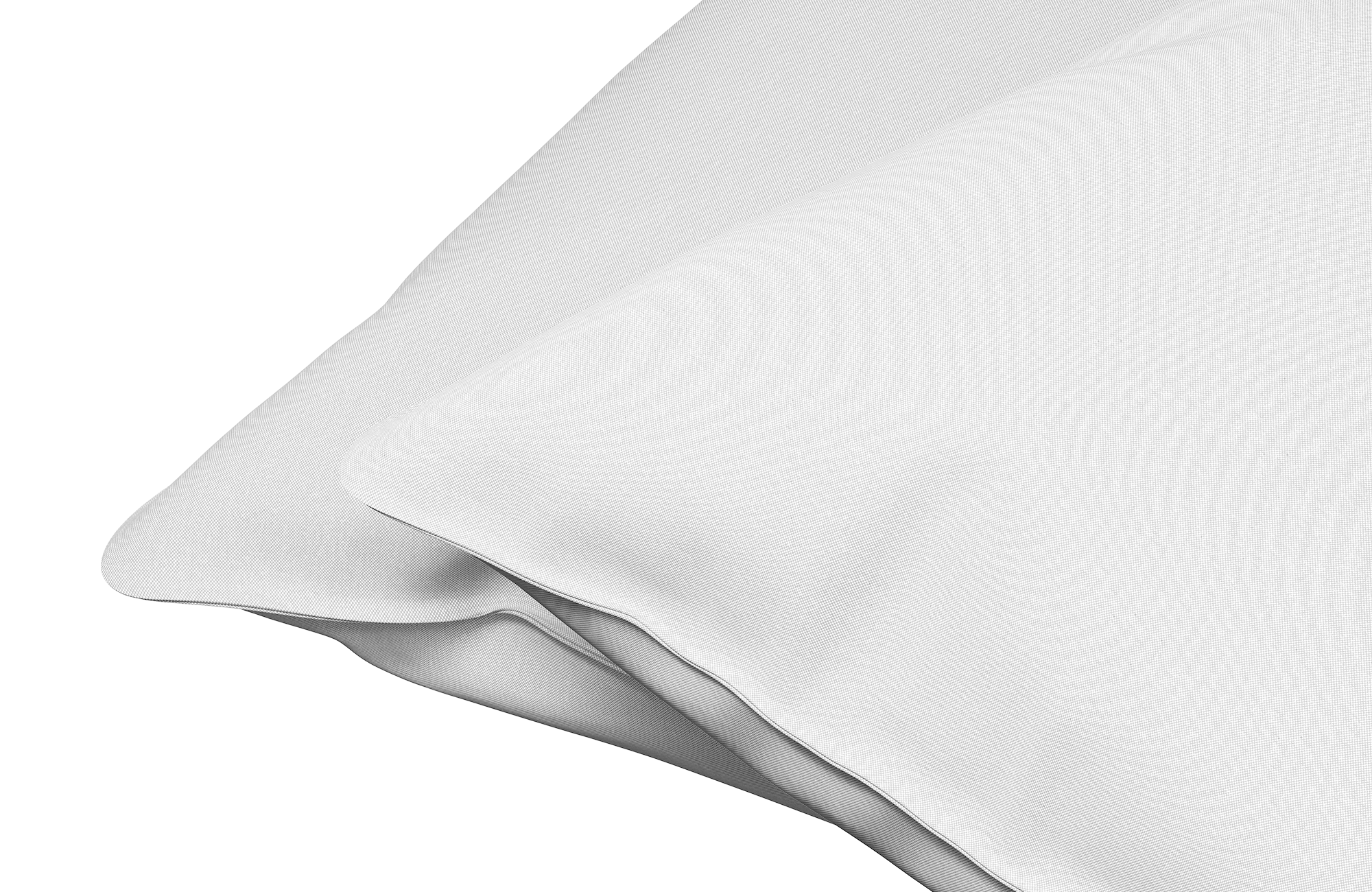 Kissenbezug Dixxius Excellent Percale Weiß (2er Set)