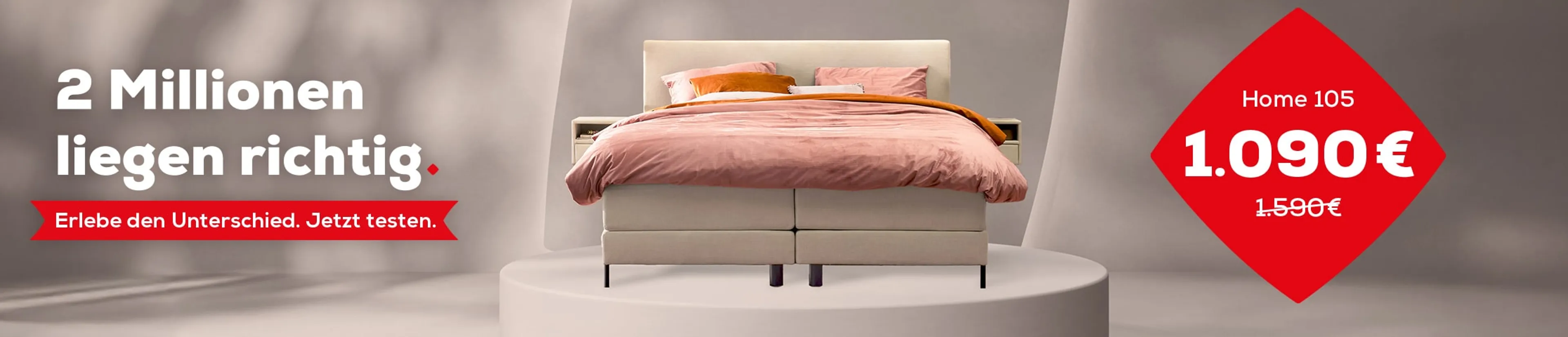 Boxspringbett 180 cm breit