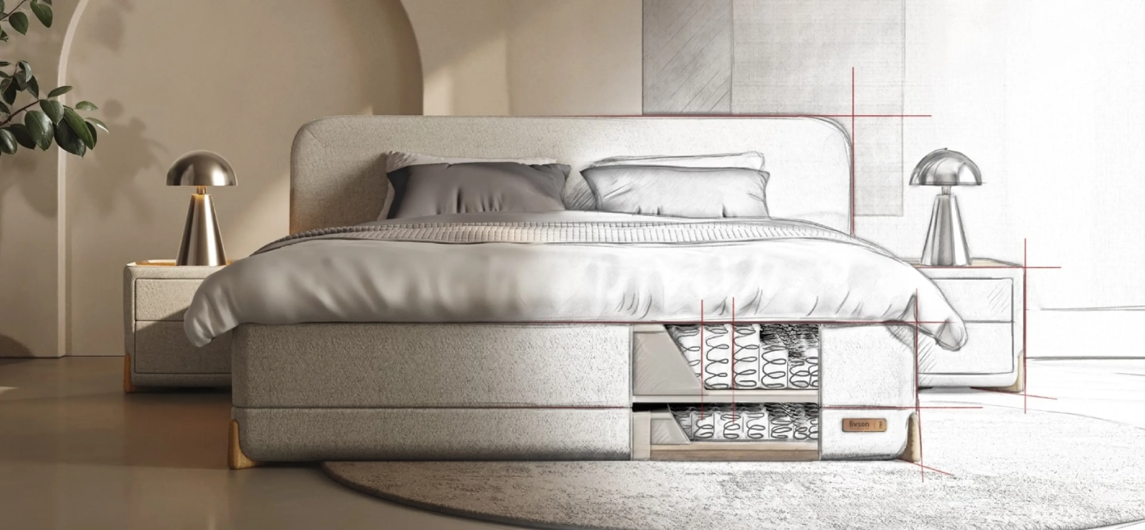 LIVSON Boxspringbetten