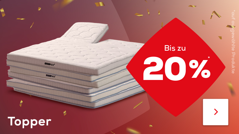 Bis zu 20% auf Topper