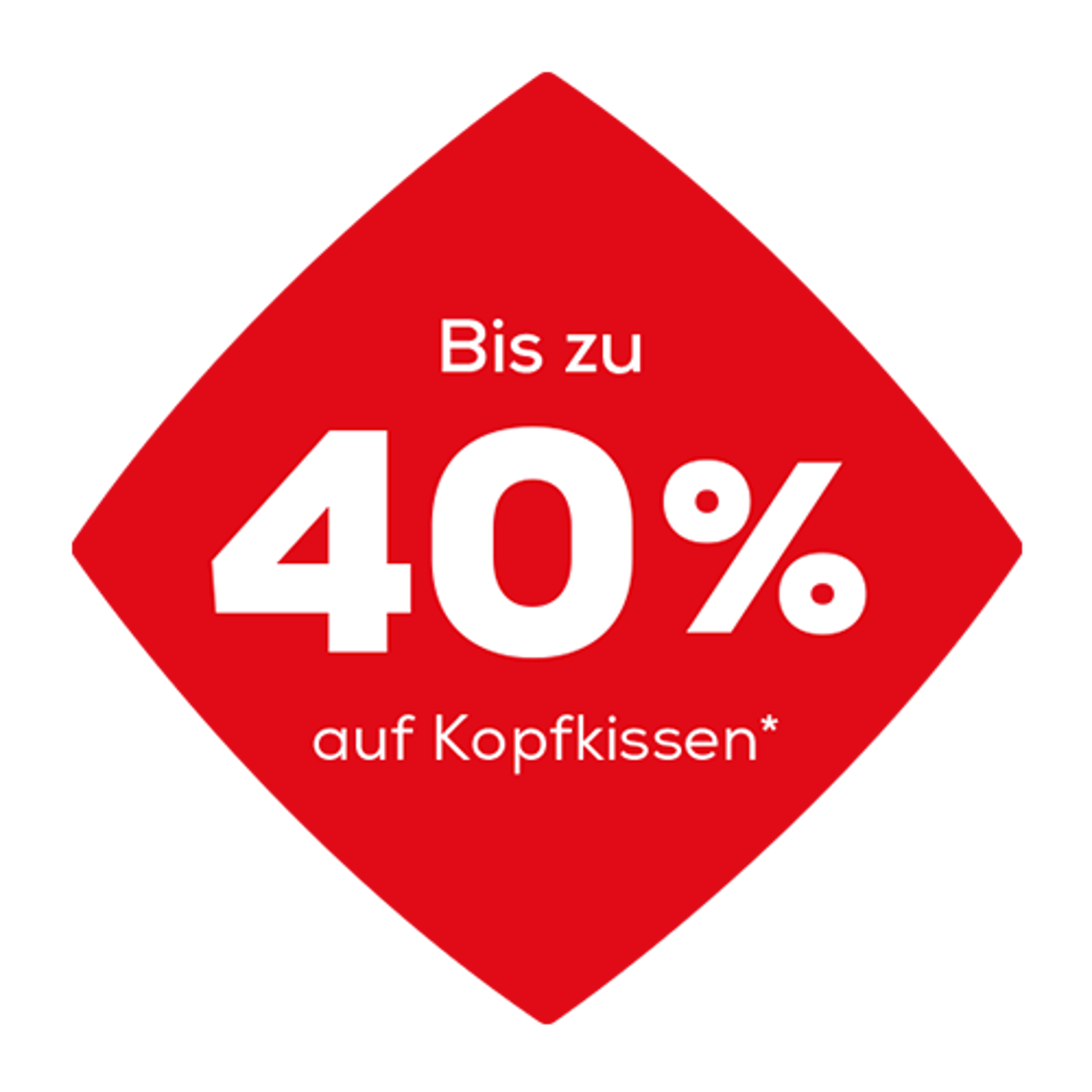 Bis zu 40% auf ausgewählte Kopfkissen