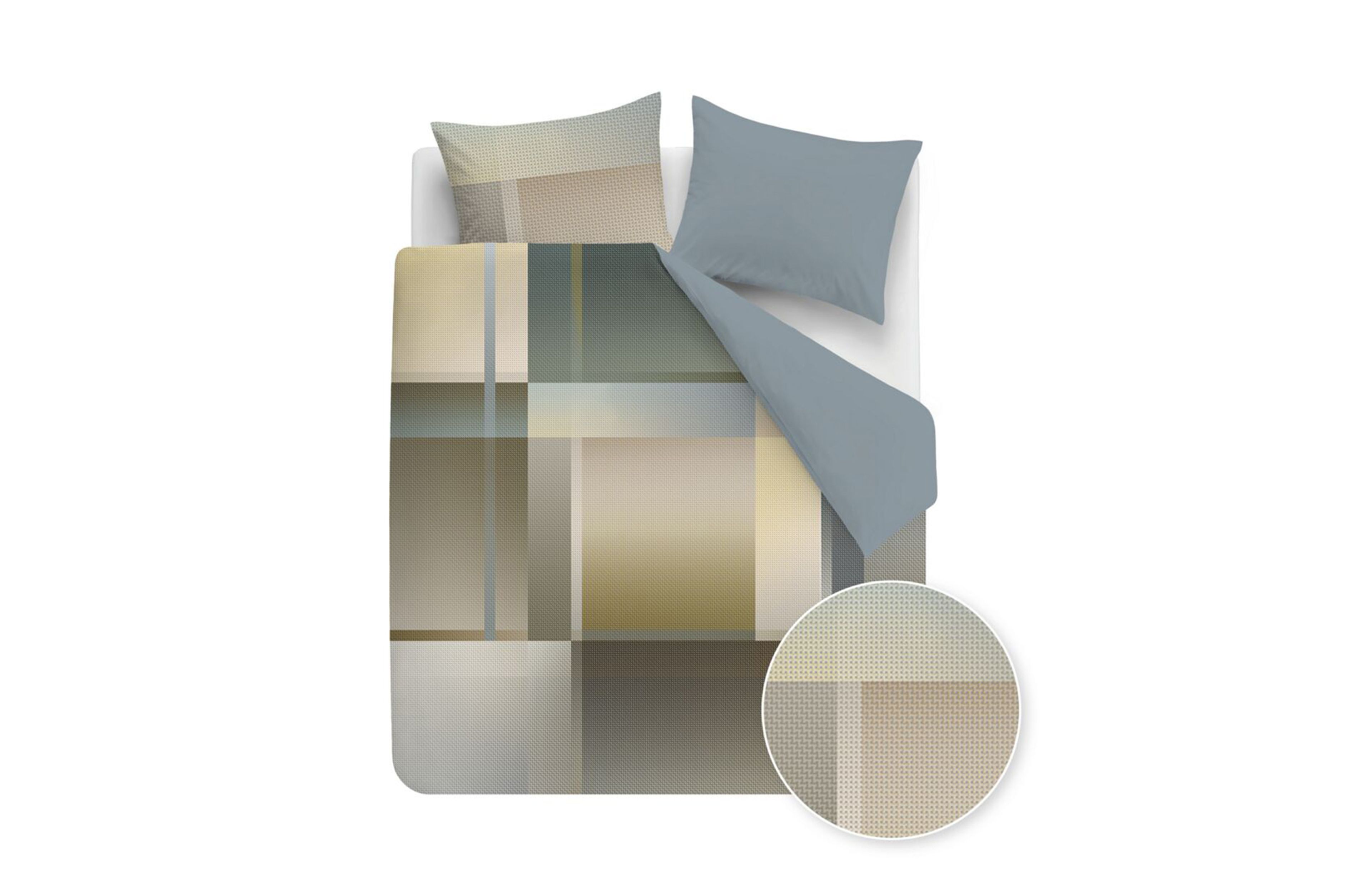Kardol by Beddinghouse Cuadrado Bettwäsche Blau Grün
