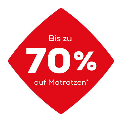 Bis zu 70% auf Matratzen