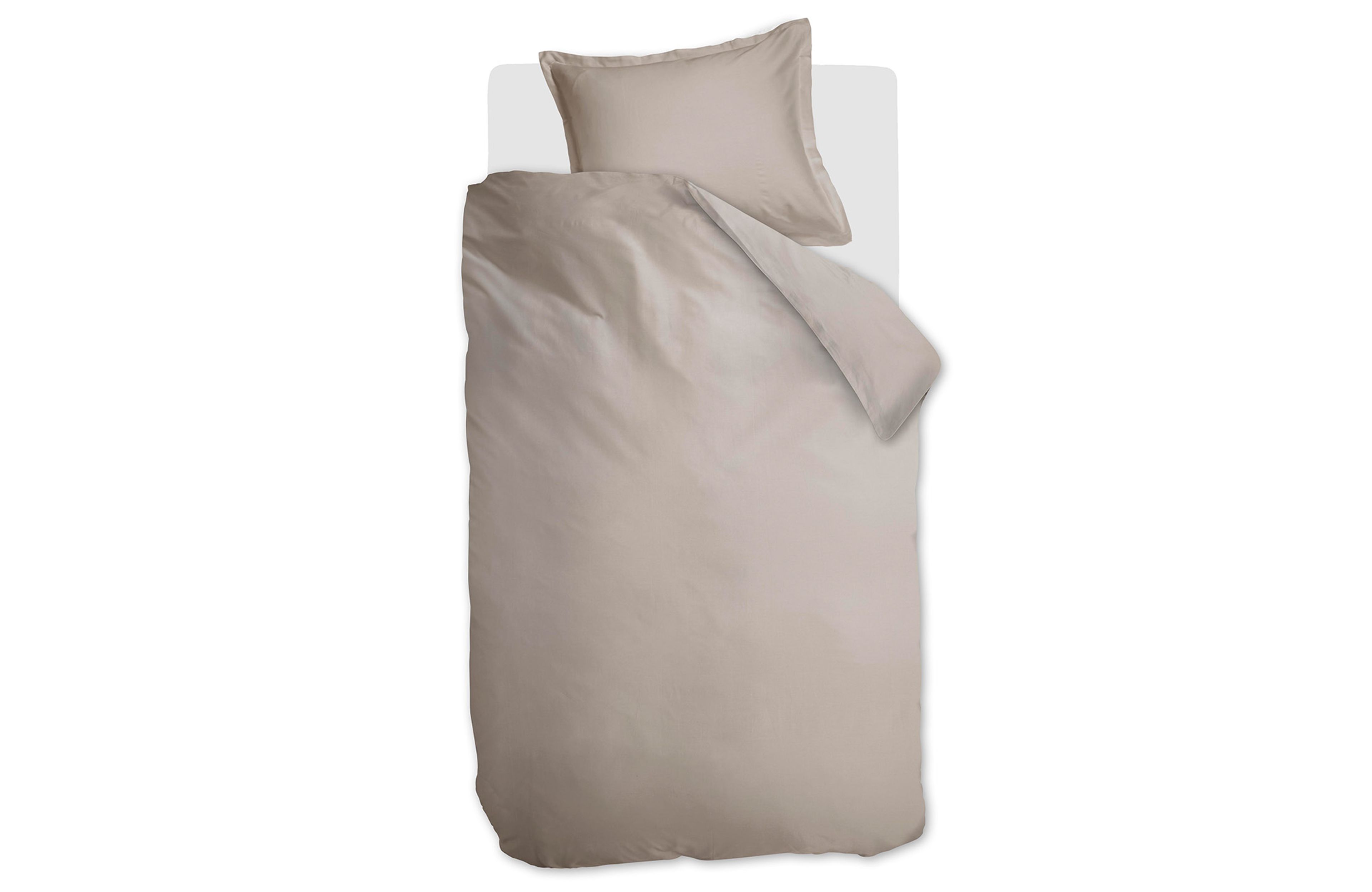 Ambiante Satin Bettwäsche Uni Sand
