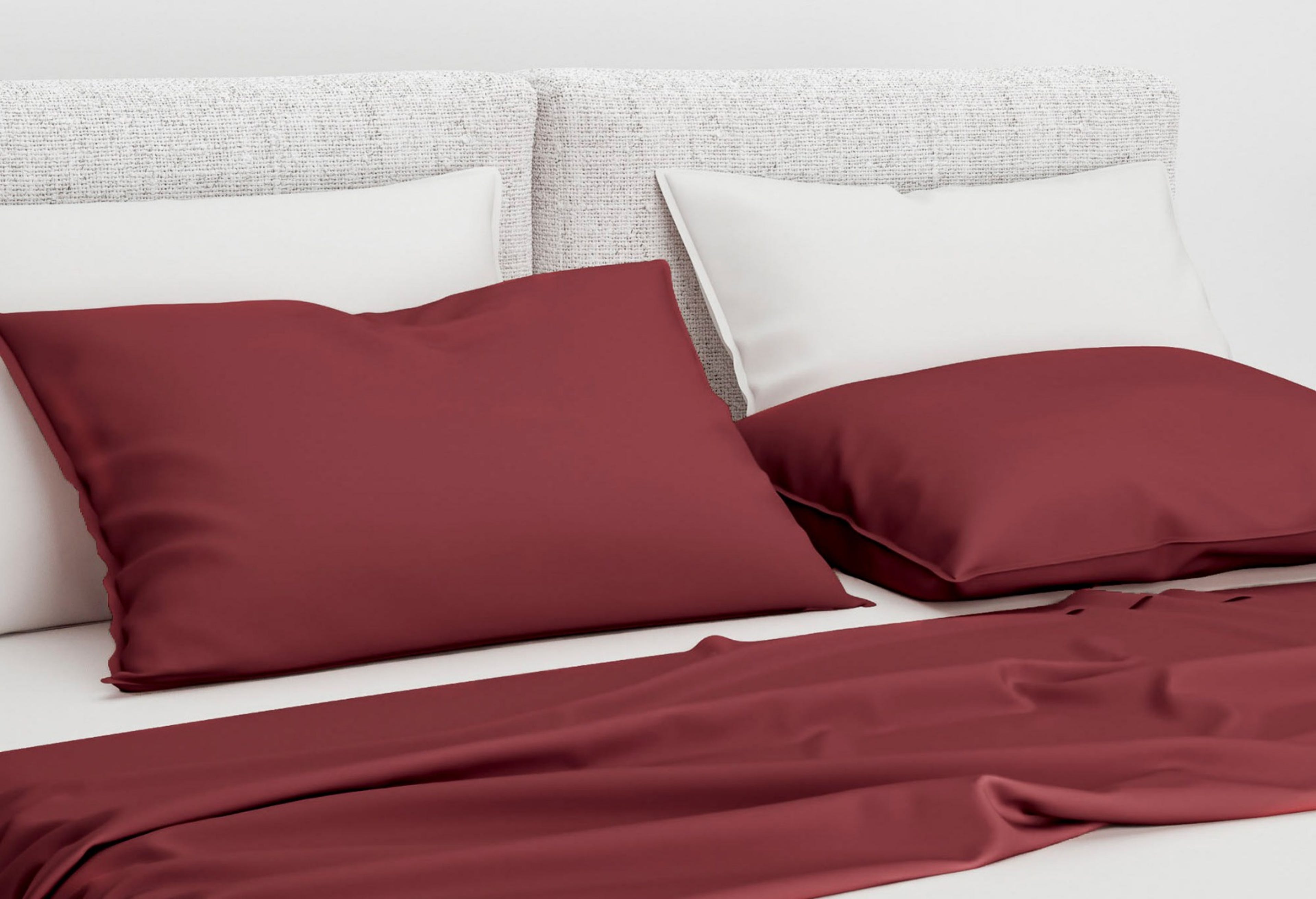 Zo!Home Satinado Kissenbezüge Spicy Red (Satz von 2) 