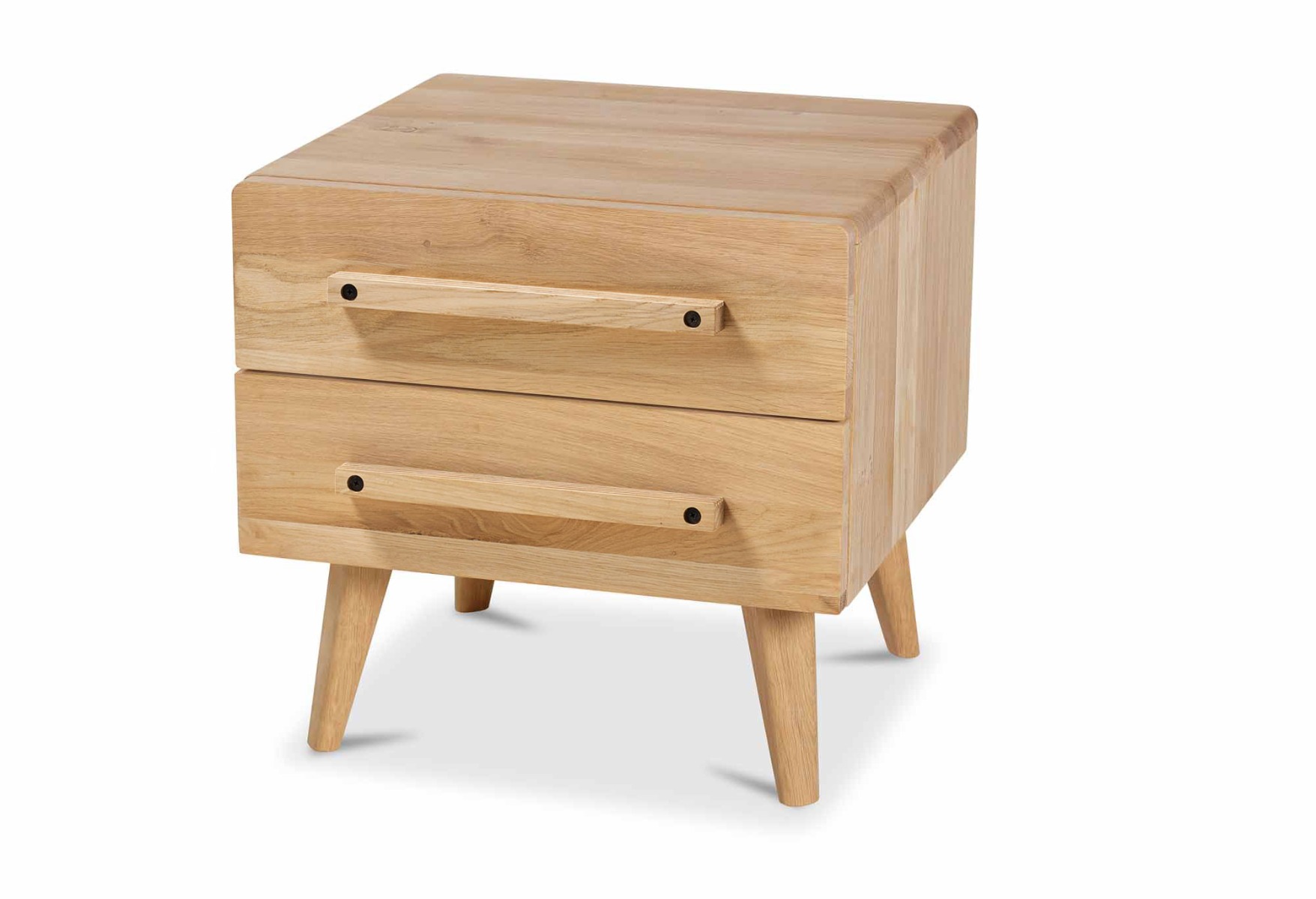 Nachttisch Balance Curve mit Holzgriffen