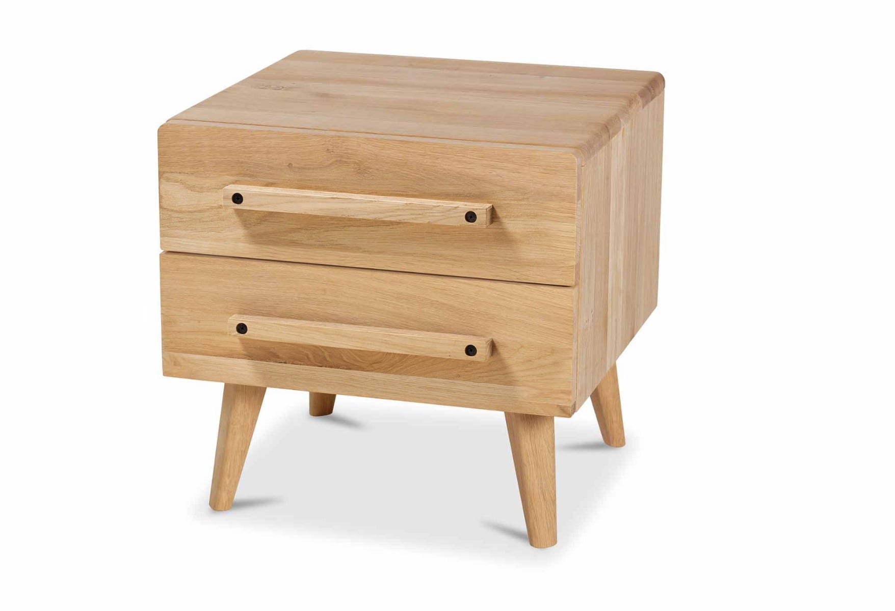 Nachttisch Balance Curve mit Holzgriffen