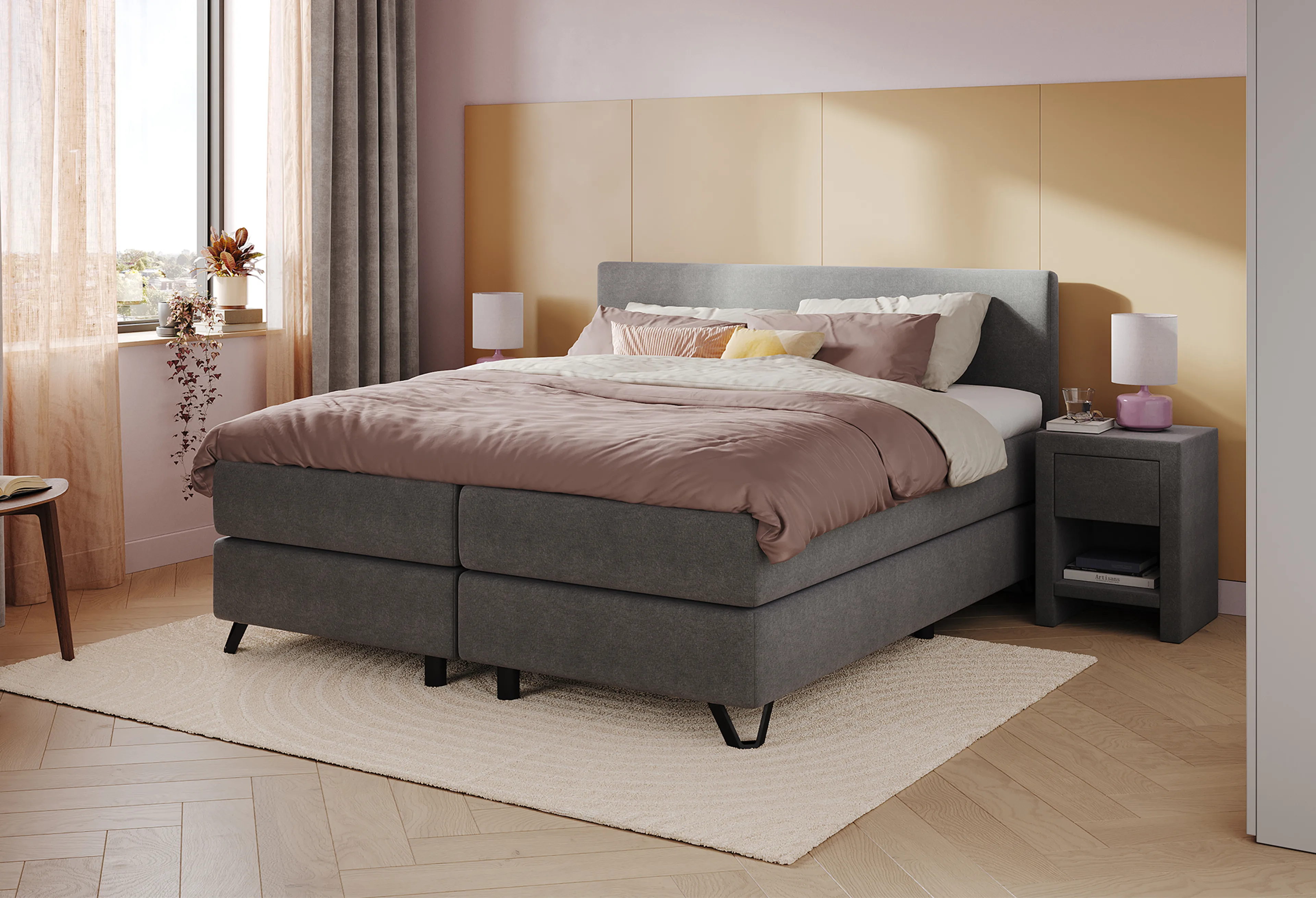 1. Boxspringbett Home 180