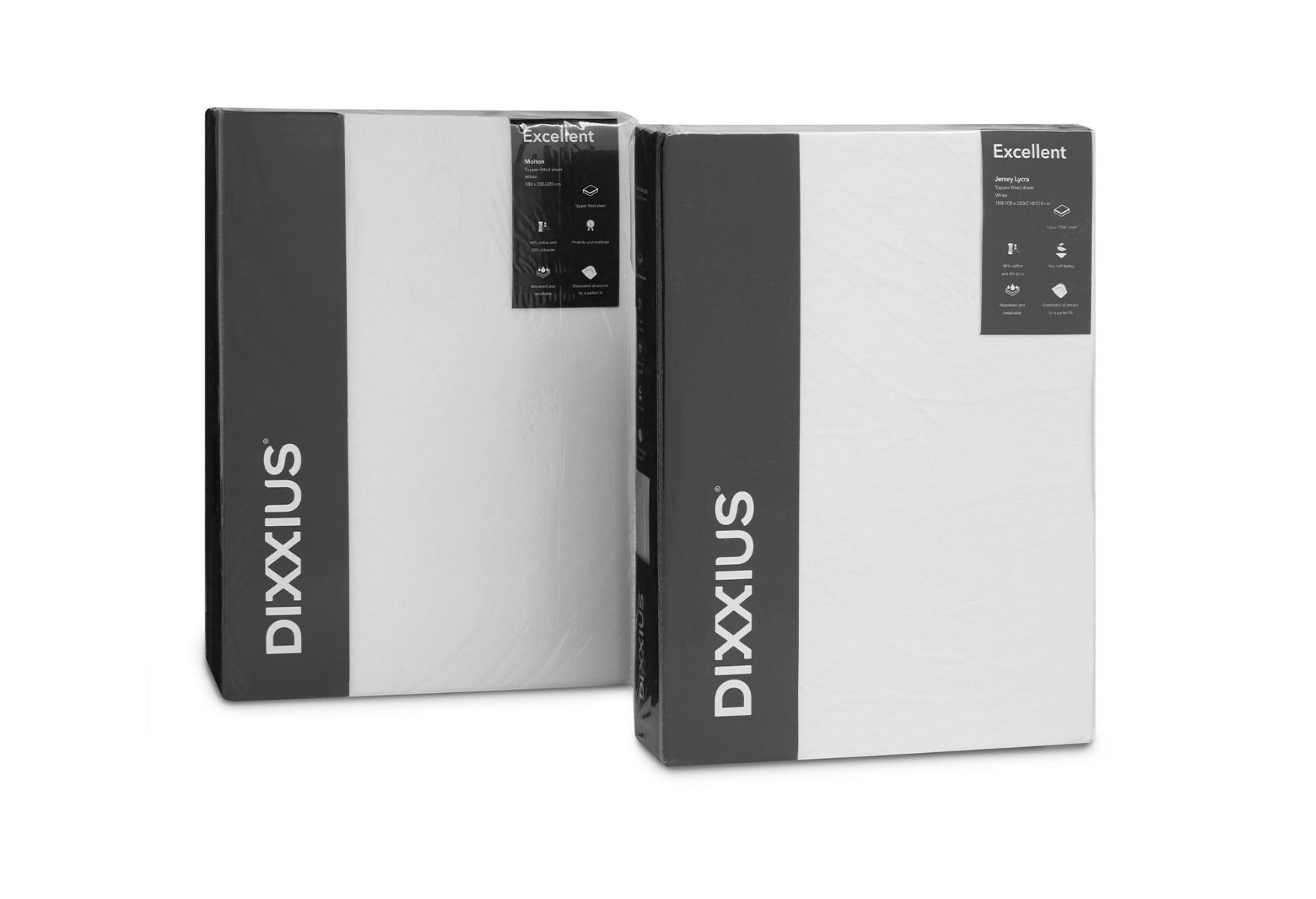 Dixxius Spannbettlaken und Molton Excellent Kombi - Topper