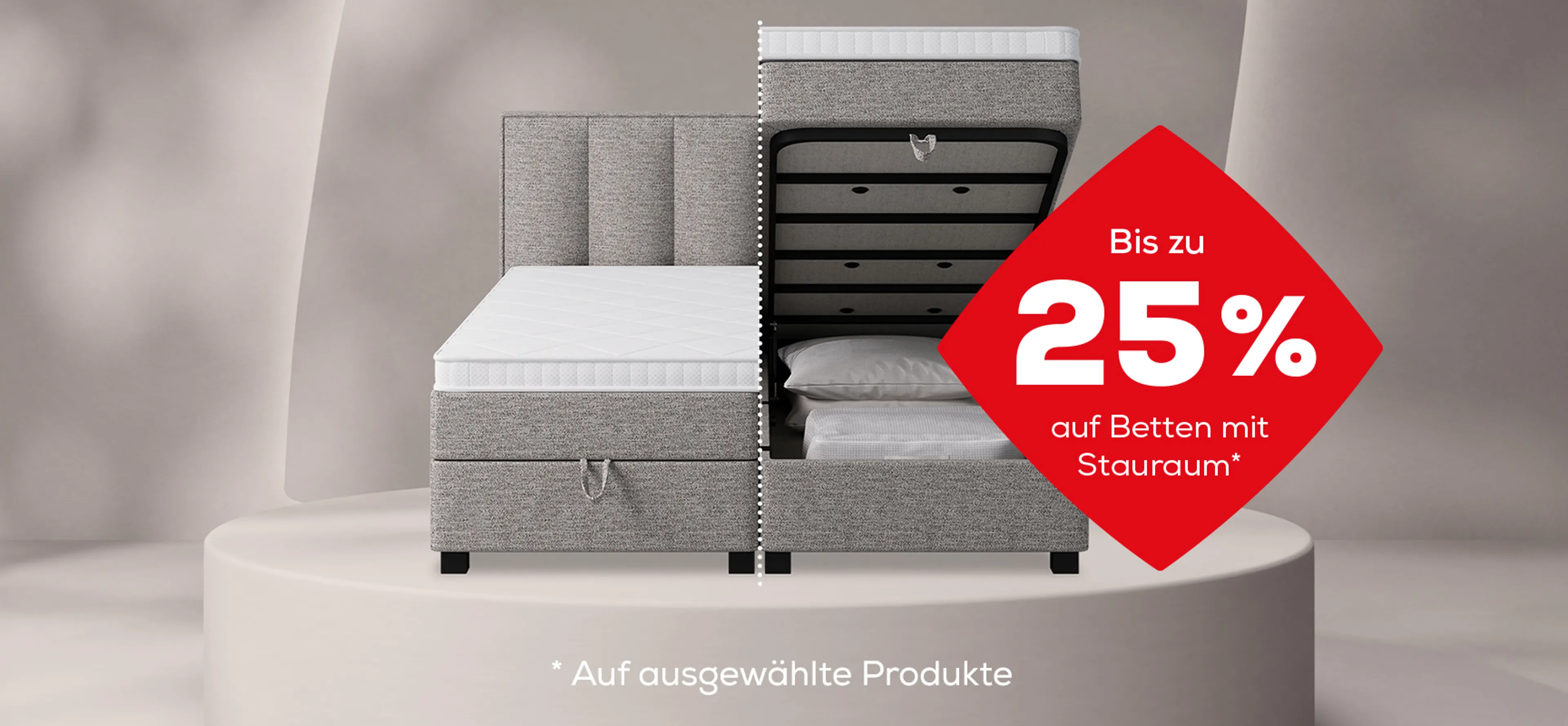 Boxspringbett mit Bettkasten
