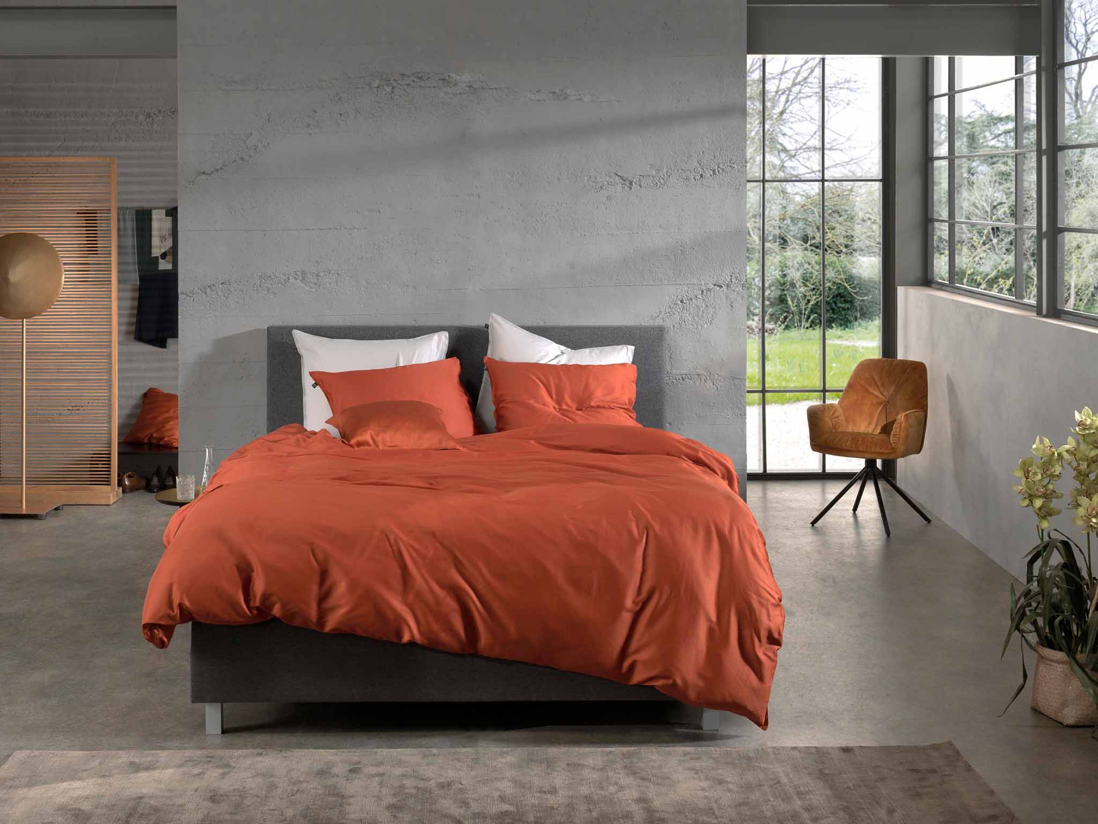 Zo!Home Satinado Bettwäsche Kupfer Orange: Premium Qualität