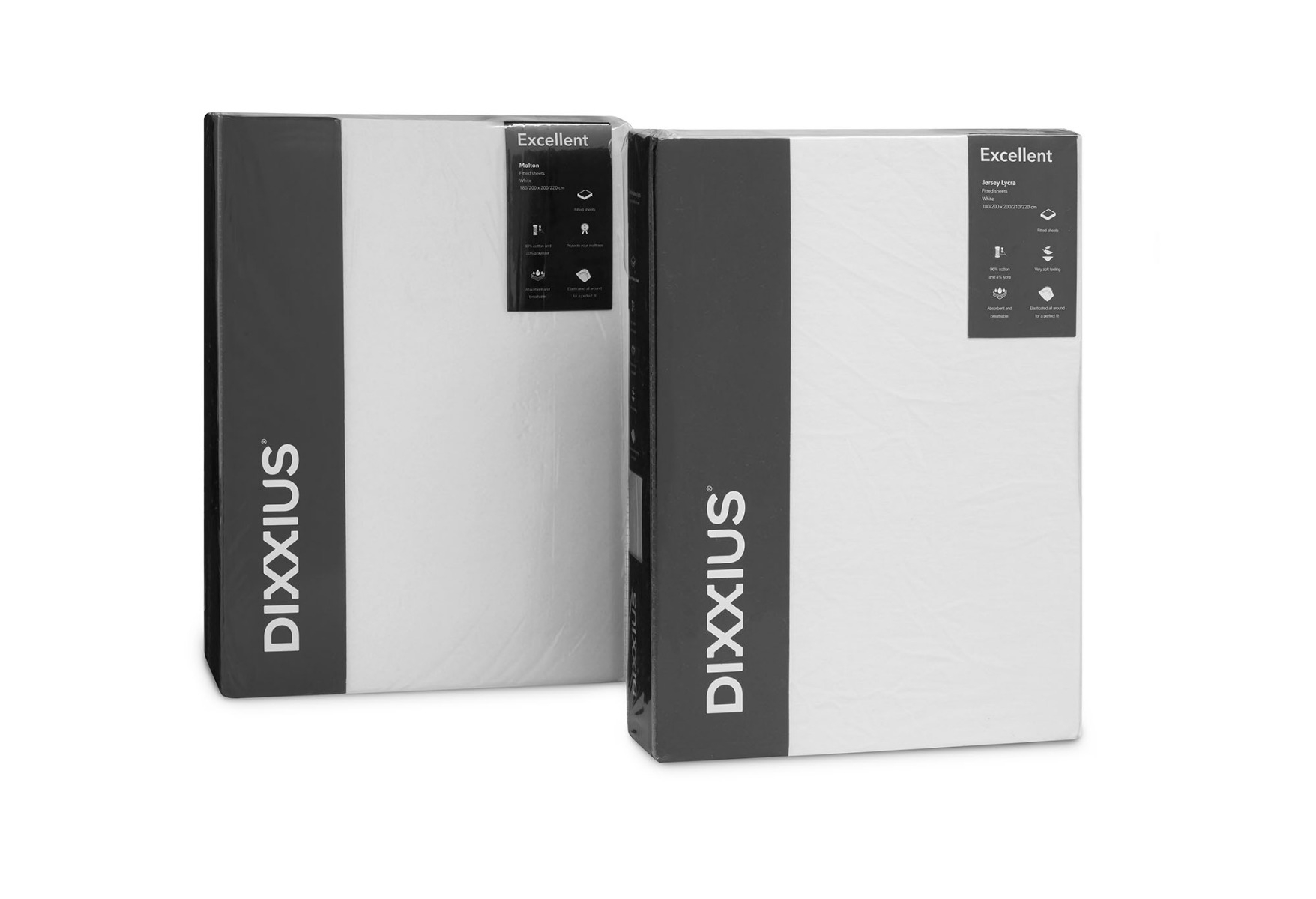 Dixxius Spannbettlaken und Molton Excellent Kombi - Matratze 