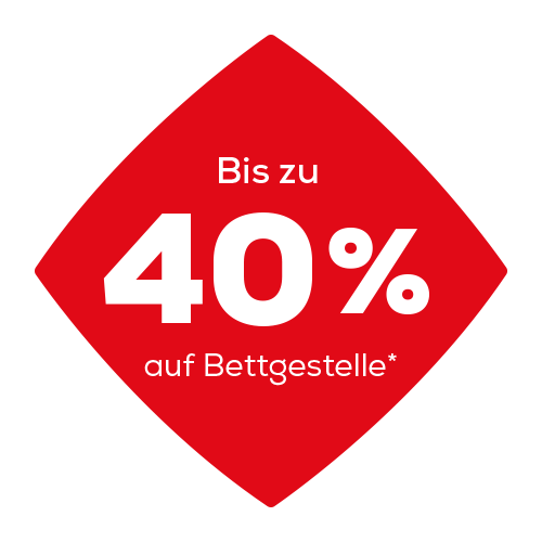 Bis zu 40% auf Bettgestelle