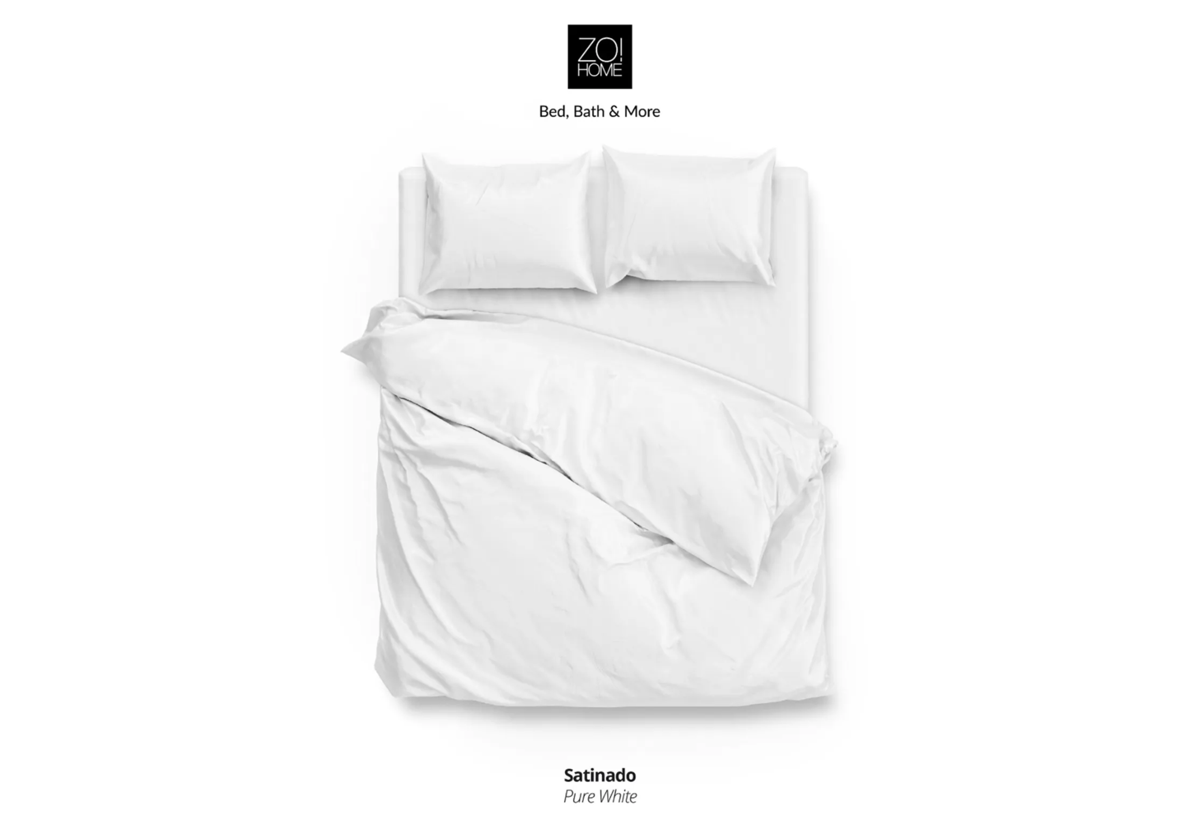 Zo!Home Satinado Bettwäsche Weiß