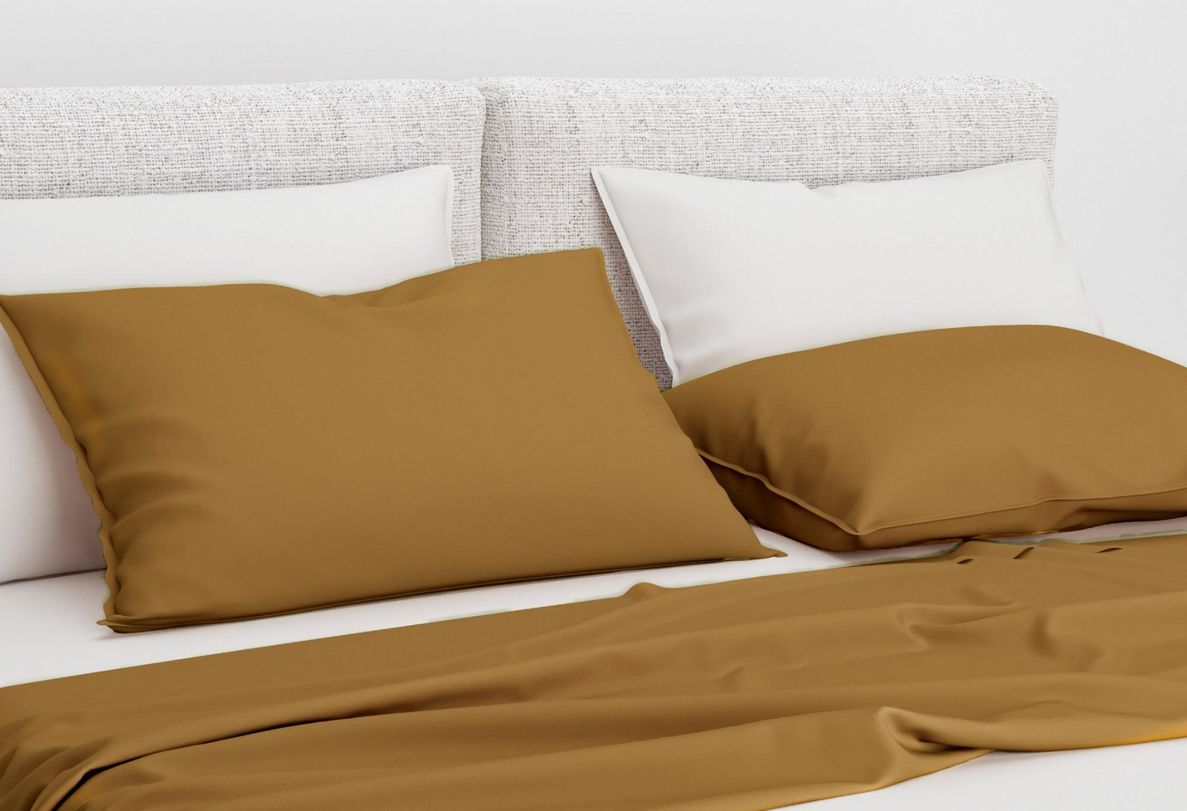 Zo!Home Satinado Kissenbezüge Cognac Brown (Satz von 2) 