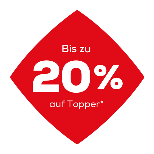Bis zu 20% auf Topper