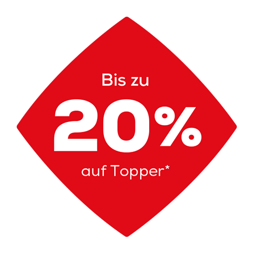 Bis zu 20% auf Topper