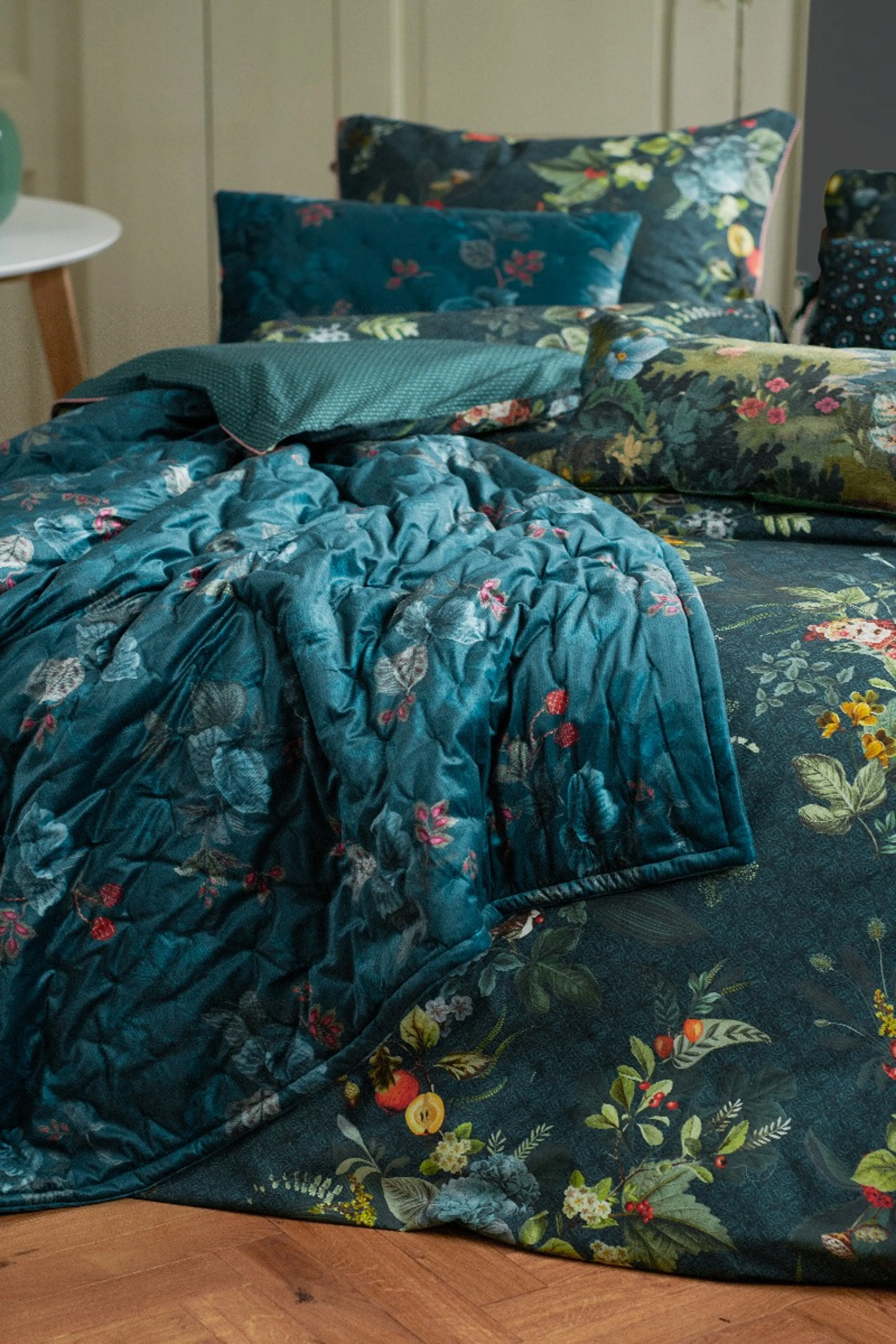 Pip Studio Fall in Leaf Bettwäsche Dark Blue