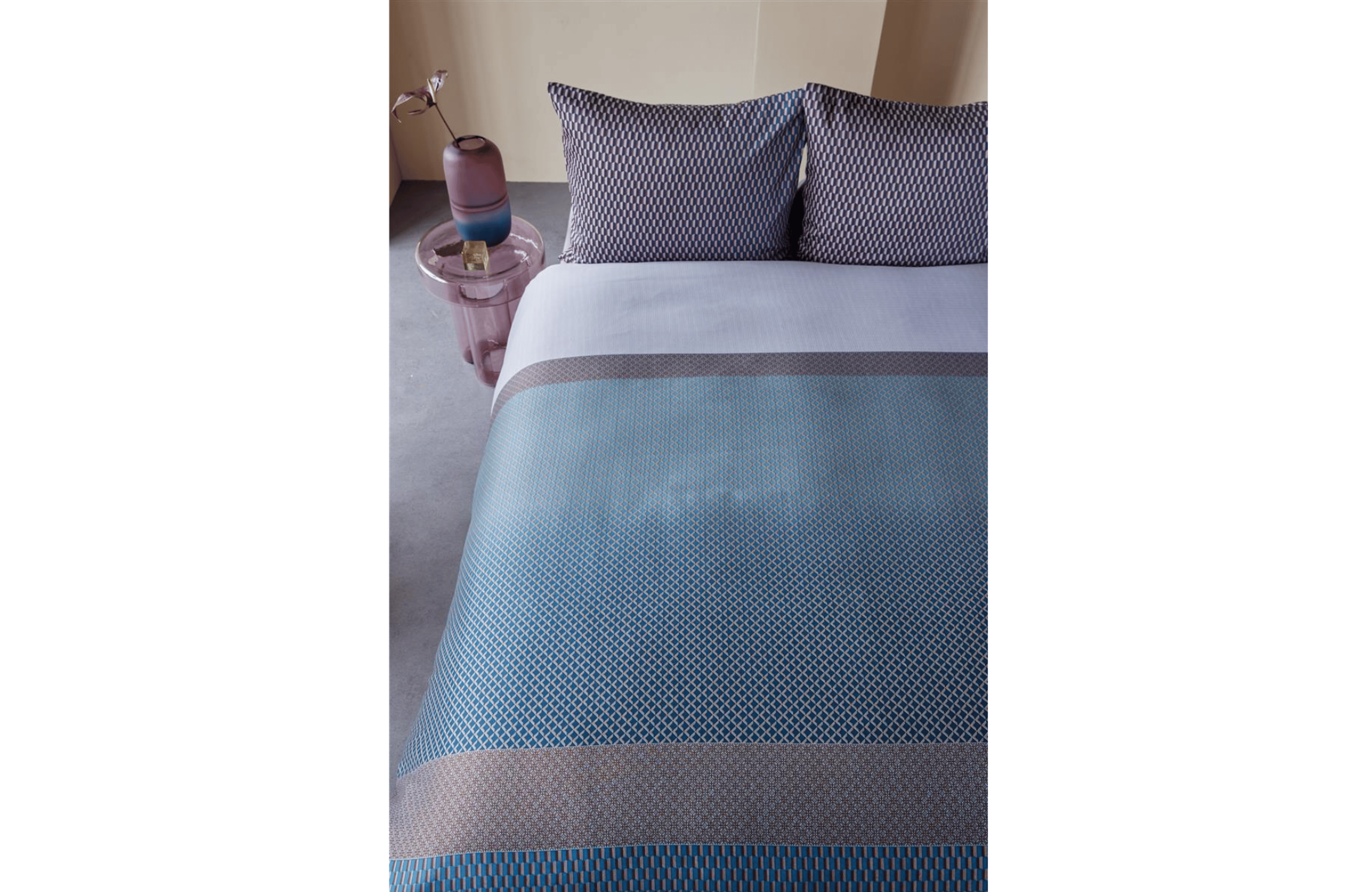 Kardol Sashiko Bettwäsche Blau Grau